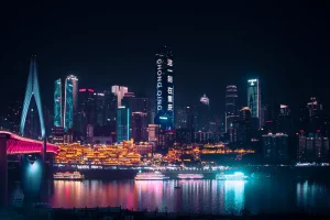 Digital Marketing City Skyline